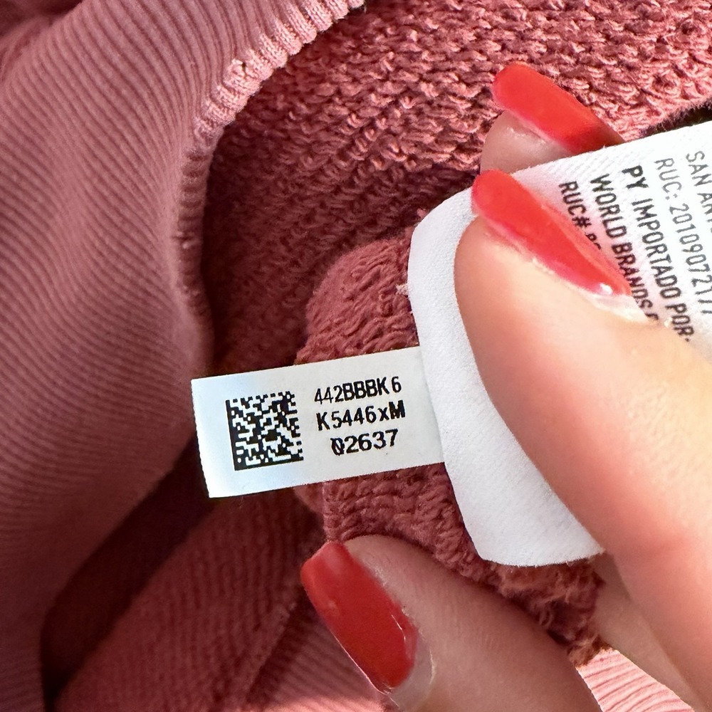 American Eagle Textured Fleece Oversized Hoodie‎ Women's Size Small Rust - Picture 8 of 9